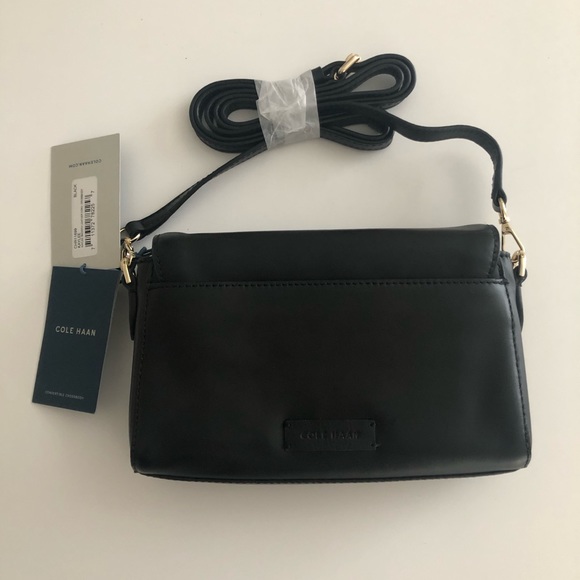 NWT. Cole Haan Convertible Leather Crossbody - Picture 7 of 8
